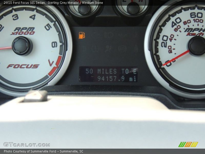 Sterling Grey Metallic / Medium Stone 2010 Ford Focus SES Sedan