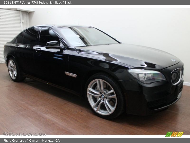 Jet Black / Black 2011 BMW 7 Series 750i Sedan