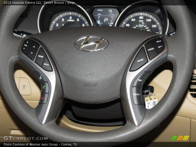 Desert Bronze / Beige 2013 Hyundai Elantra GLS