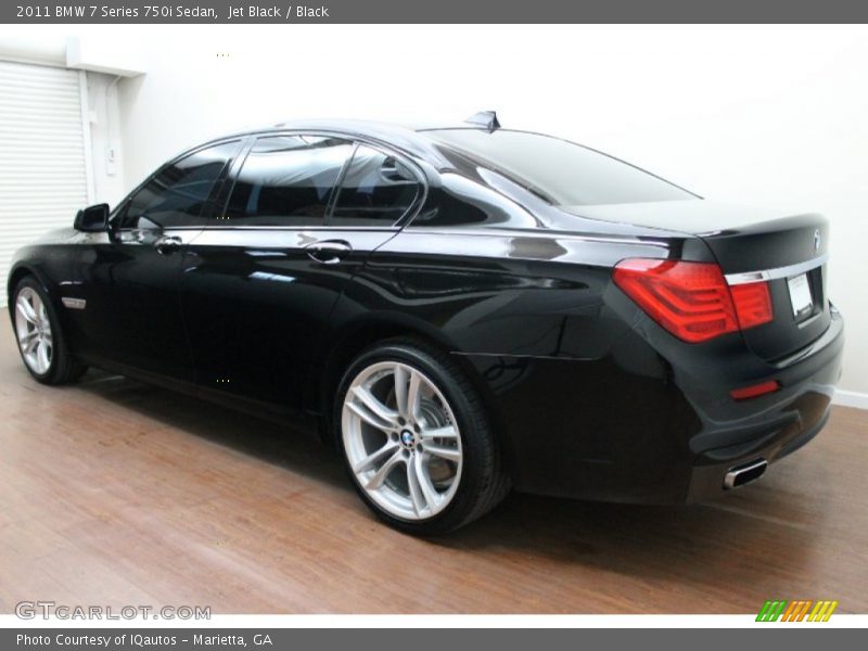 Jet Black / Black 2011 BMW 7 Series 750i Sedan