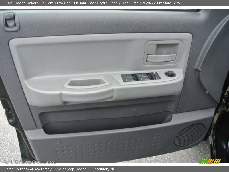Brilliant Black Crystal Pearl / Dark Slate Gray/Medium Slate Gray 2009 Dodge Dakota Big Horn Crew Cab