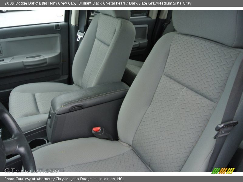 Brilliant Black Crystal Pearl / Dark Slate Gray/Medium Slate Gray 2009 Dodge Dakota Big Horn Crew Cab