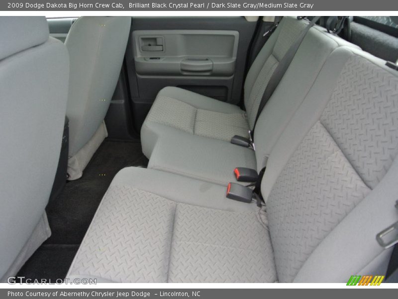 Brilliant Black Crystal Pearl / Dark Slate Gray/Medium Slate Gray 2009 Dodge Dakota Big Horn Crew Cab
