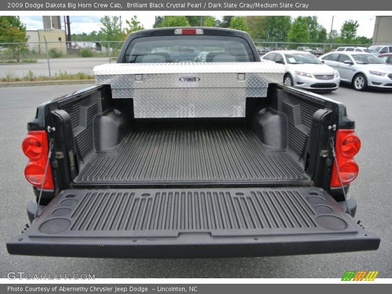 Brilliant Black Crystal Pearl / Dark Slate Gray/Medium Slate Gray 2009 Dodge Dakota Big Horn Crew Cab