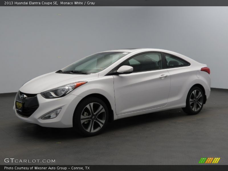Monaco White / Gray 2013 Hyundai Elantra Coupe SE