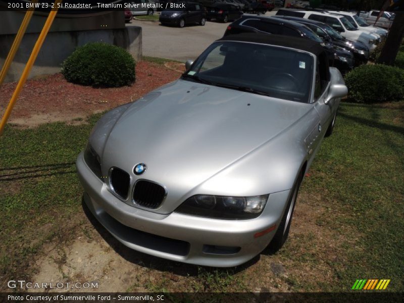 Titanium Silver Metallic / Black 2001 BMW Z3 2.5i Roadster