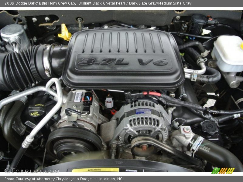  2009 Dakota Big Horn Crew Cab Engine - 3.7 Liter SOHC 12-Valve Magnum V6