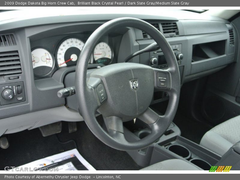 Dashboard of 2009 Dakota Big Horn Crew Cab