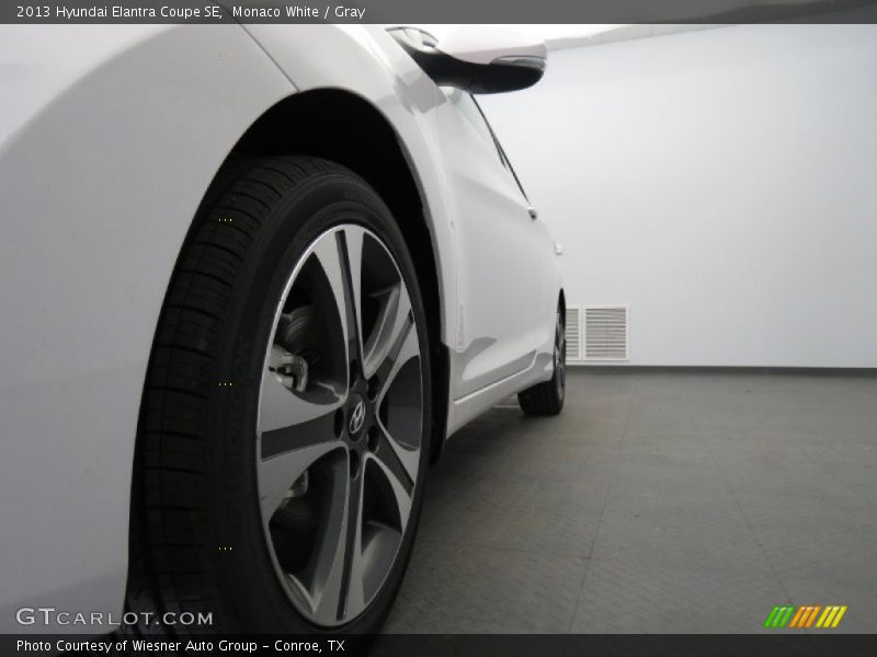 Monaco White / Gray 2013 Hyundai Elantra Coupe SE