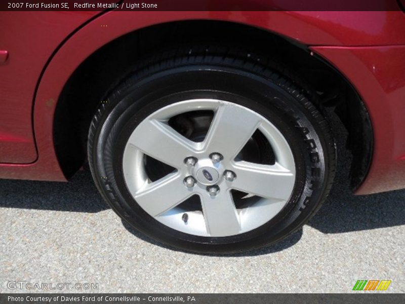 Redfire Metallic / Light Stone 2007 Ford Fusion SE