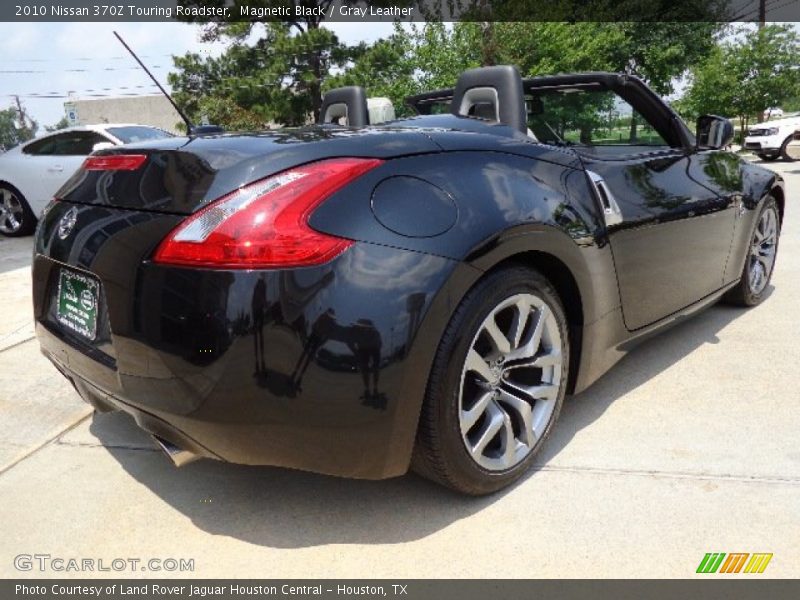 Magnetic Black / Gray Leather 2010 Nissan 370Z Touring Roadster