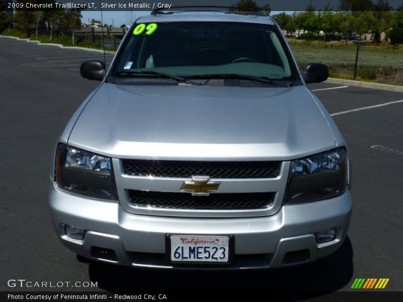 Silver Ice Metallic / Gray 2009 Chevrolet TrailBlazer LT