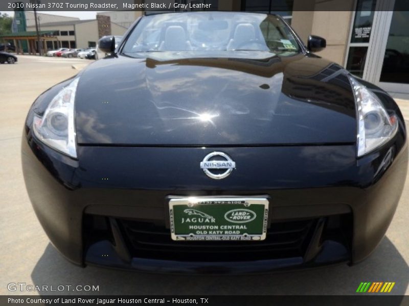 Magnetic Black / Gray Leather 2010 Nissan 370Z Touring Roadster