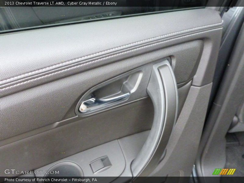 Cyber Gray Metallic / Ebony 2013 Chevrolet Traverse LT AWD