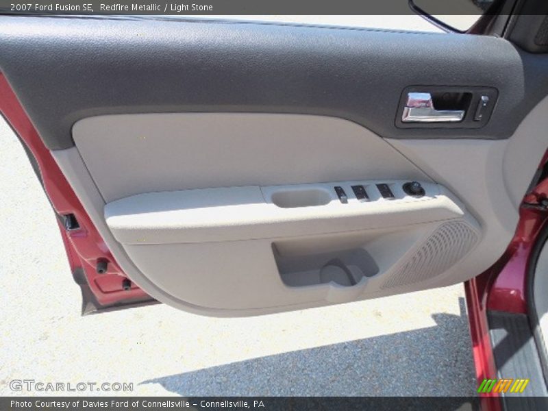Redfire Metallic / Light Stone 2007 Ford Fusion SE