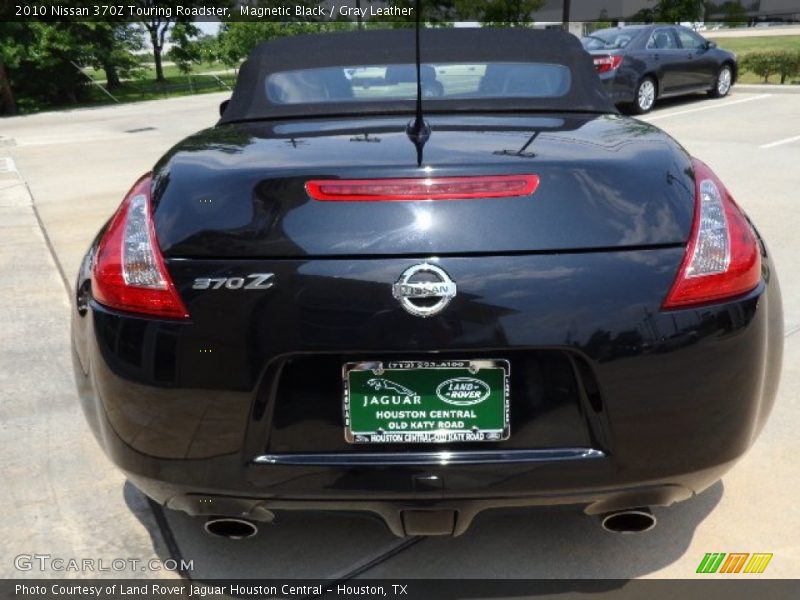 Magnetic Black / Gray Leather 2010 Nissan 370Z Touring Roadster