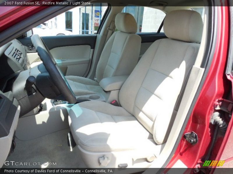 Redfire Metallic / Light Stone 2007 Ford Fusion SE