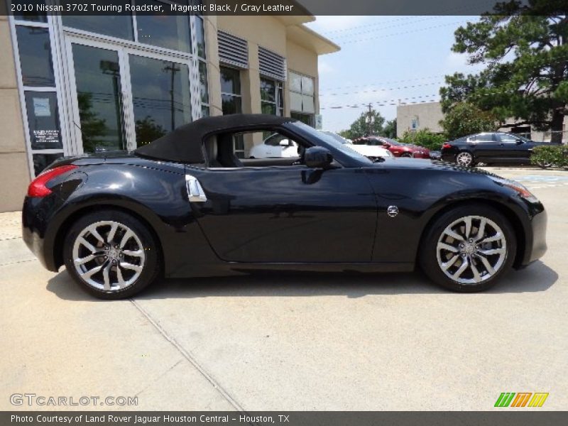 Magnetic Black / Gray Leather 2010 Nissan 370Z Touring Roadster