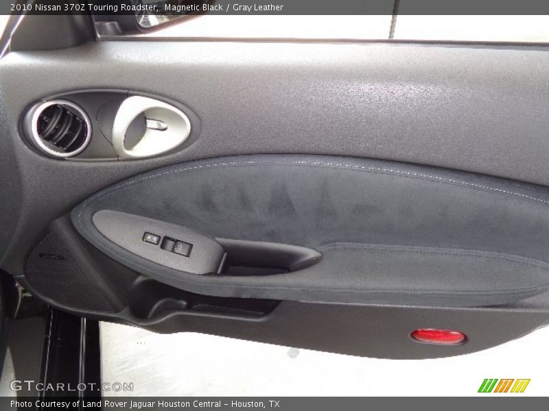 Magnetic Black / Gray Leather 2010 Nissan 370Z Touring Roadster