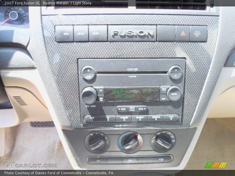 Redfire Metallic / Light Stone 2007 Ford Fusion SE