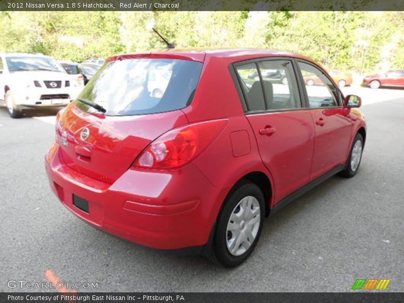 Red Alert / Charcoal 2012 Nissan Versa 1.8 S Hatchback