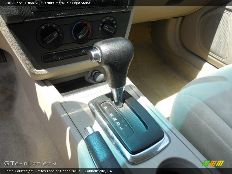 Redfire Metallic / Light Stone 2007 Ford Fusion SE