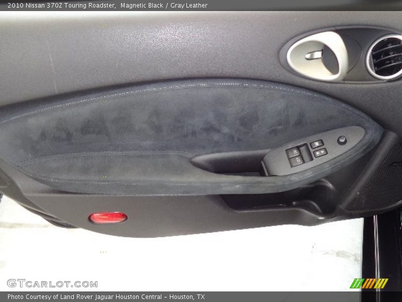 Magnetic Black / Gray Leather 2010 Nissan 370Z Touring Roadster