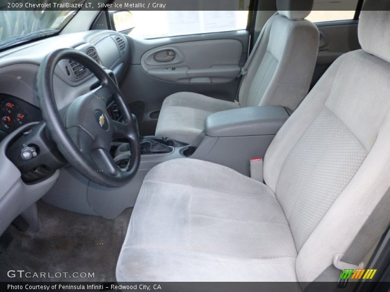 Silver Ice Metallic / Gray 2009 Chevrolet TrailBlazer LT