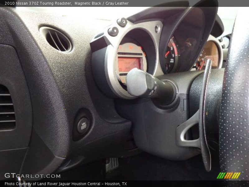 Magnetic Black / Gray Leather 2010 Nissan 370Z Touring Roadster