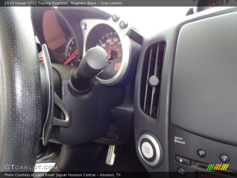 Magnetic Black / Gray Leather 2010 Nissan 370Z Touring Roadster