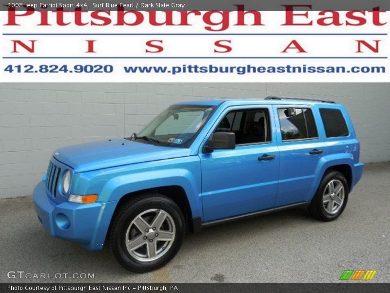Surf Blue Pearl / Dark Slate Gray 2008 Jeep Patriot Sport 4x4