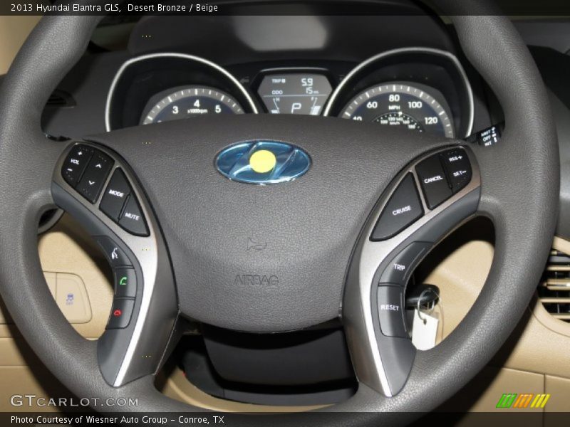 Desert Bronze / Beige 2013 Hyundai Elantra GLS