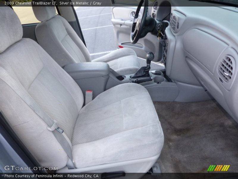 Silver Ice Metallic / Gray 2009 Chevrolet TrailBlazer LT