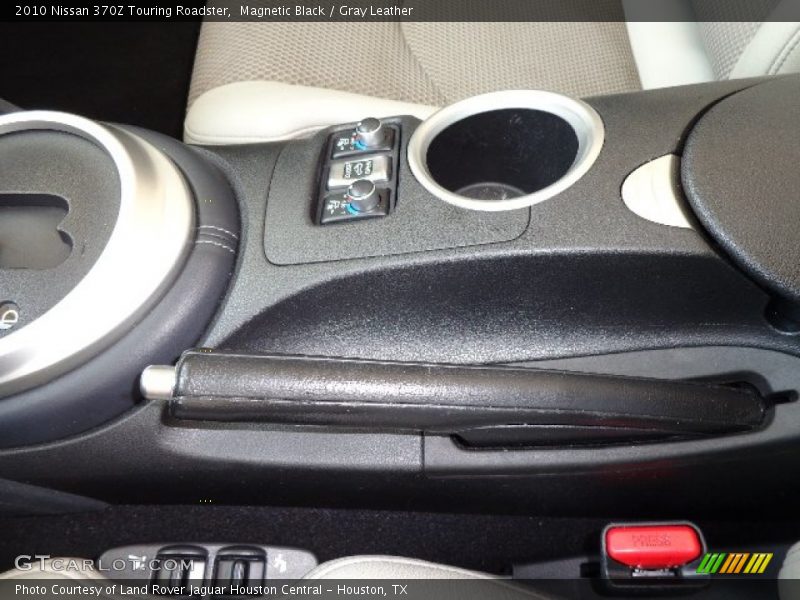 Magnetic Black / Gray Leather 2010 Nissan 370Z Touring Roadster