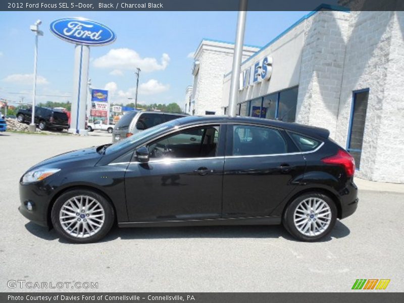 Black / Charcoal Black 2012 Ford Focus SEL 5-Door
