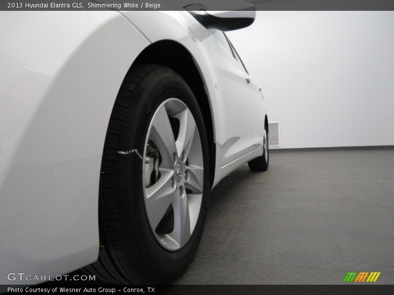 Shimmering White / Beige 2013 Hyundai Elantra GLS