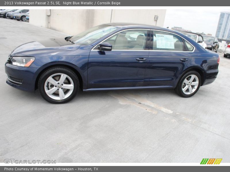 Night Blue Metallic / Cornsilk Beige 2013 Volkswagen Passat 2.5L SE