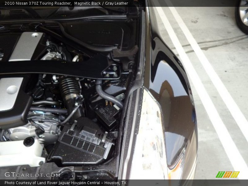 Magnetic Black / Gray Leather 2010 Nissan 370Z Touring Roadster