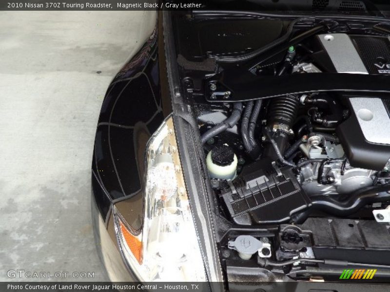 Magnetic Black / Gray Leather 2010 Nissan 370Z Touring Roadster