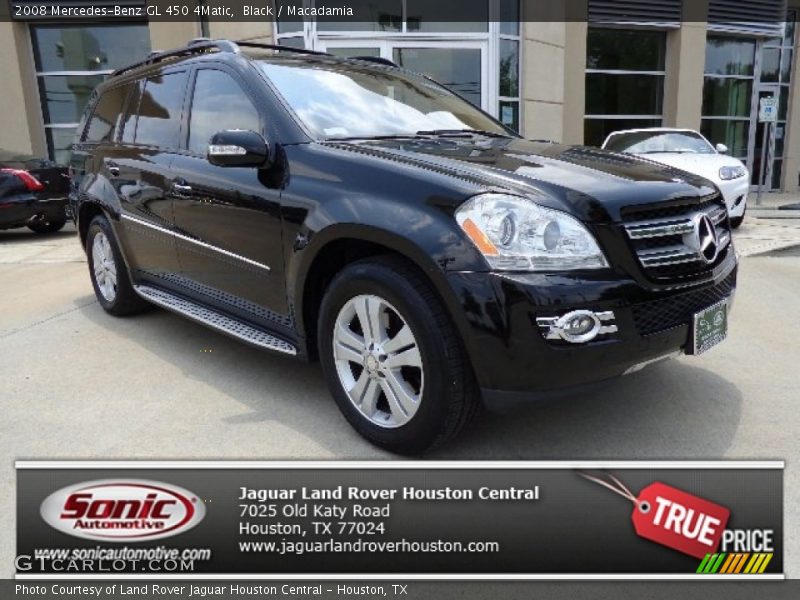Black / Macadamia 2008 Mercedes-Benz GL 450 4Matic