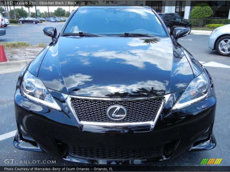 Obsidian Black / Black 2012 Lexus IS 350