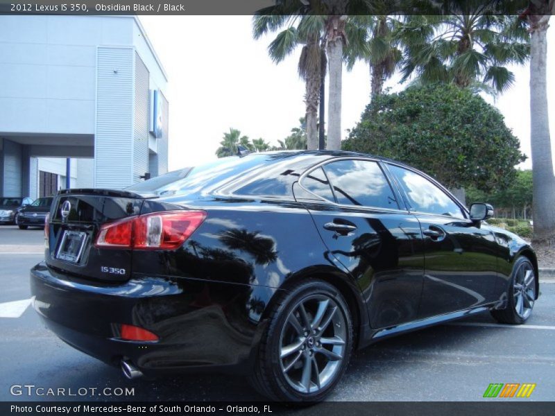 Obsidian Black / Black 2012 Lexus IS 350