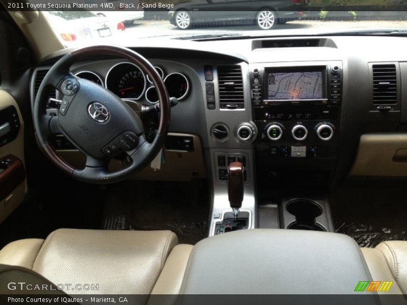 Black / Sand Beige 2011 Toyota Sequoia Platinum 4WD