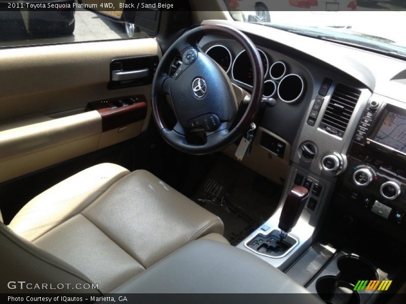 Black / Sand Beige 2011 Toyota Sequoia Platinum 4WD