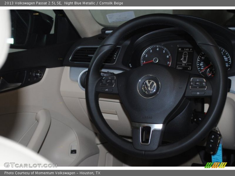 Night Blue Metallic / Cornsilk Beige 2013 Volkswagen Passat 2.5L SE