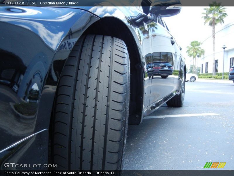 Obsidian Black / Black 2012 Lexus IS 350