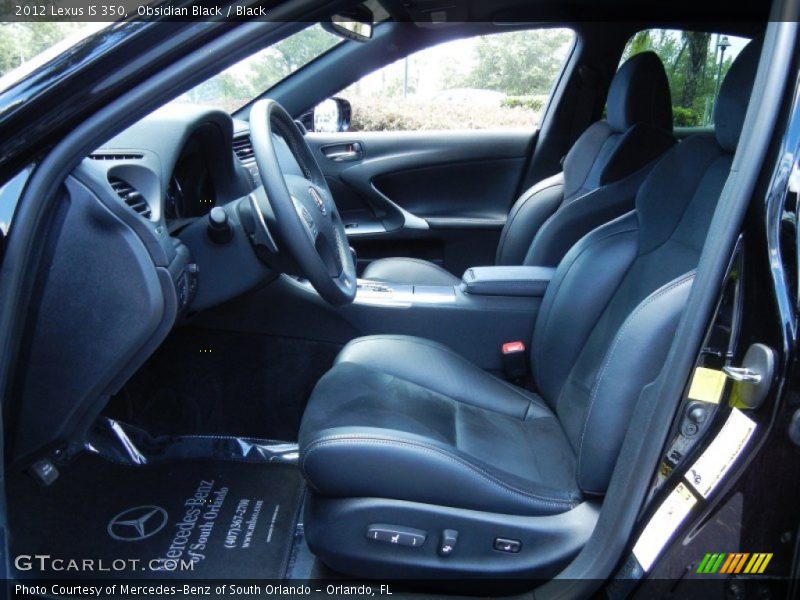  2012 IS 350 Black Interior