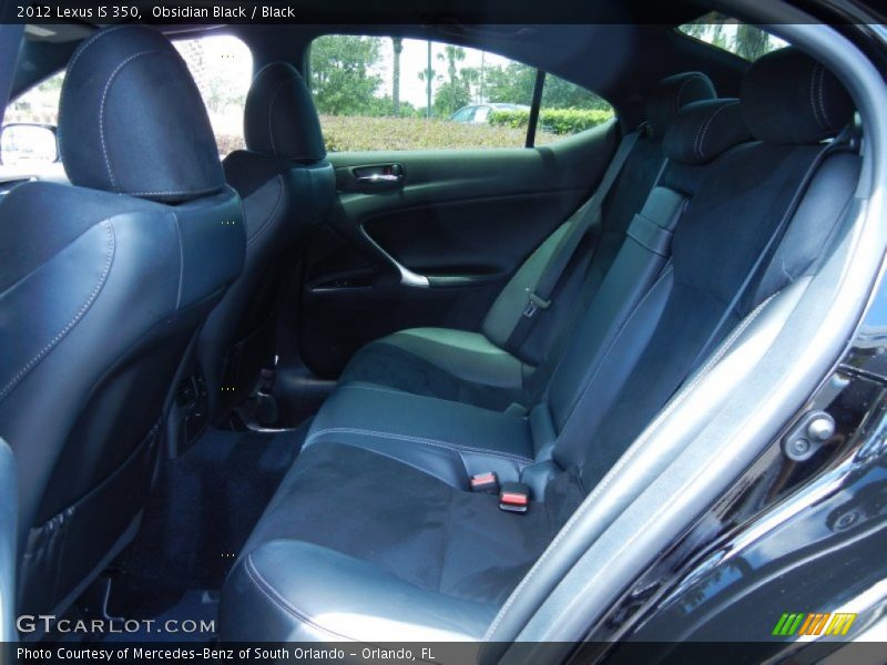 Obsidian Black / Black 2012 Lexus IS 350