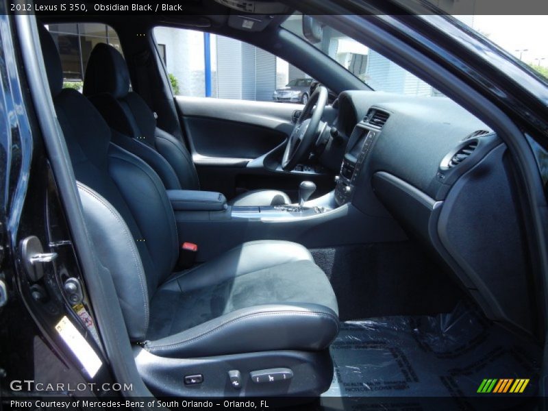 Obsidian Black / Black 2012 Lexus IS 350