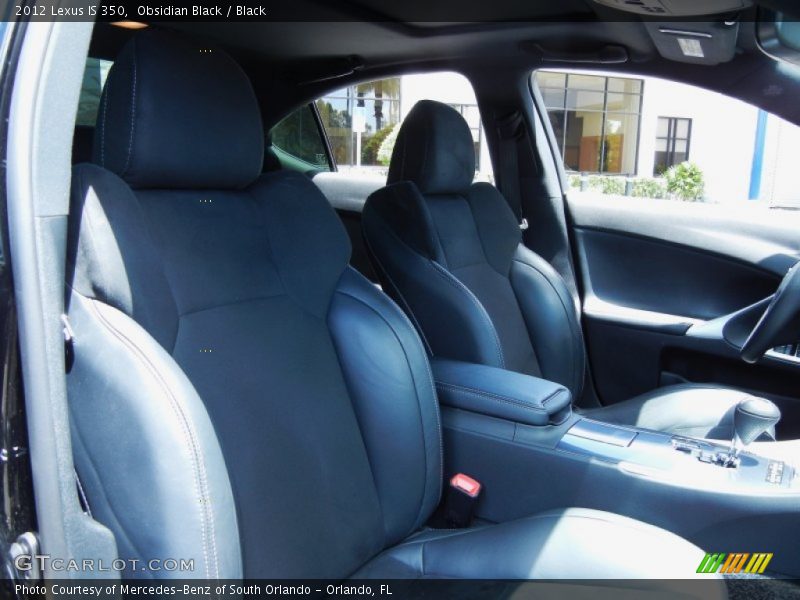 Obsidian Black / Black 2012 Lexus IS 350
